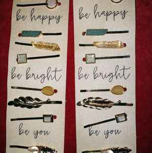 Francesca's stone hair large Bobby pins